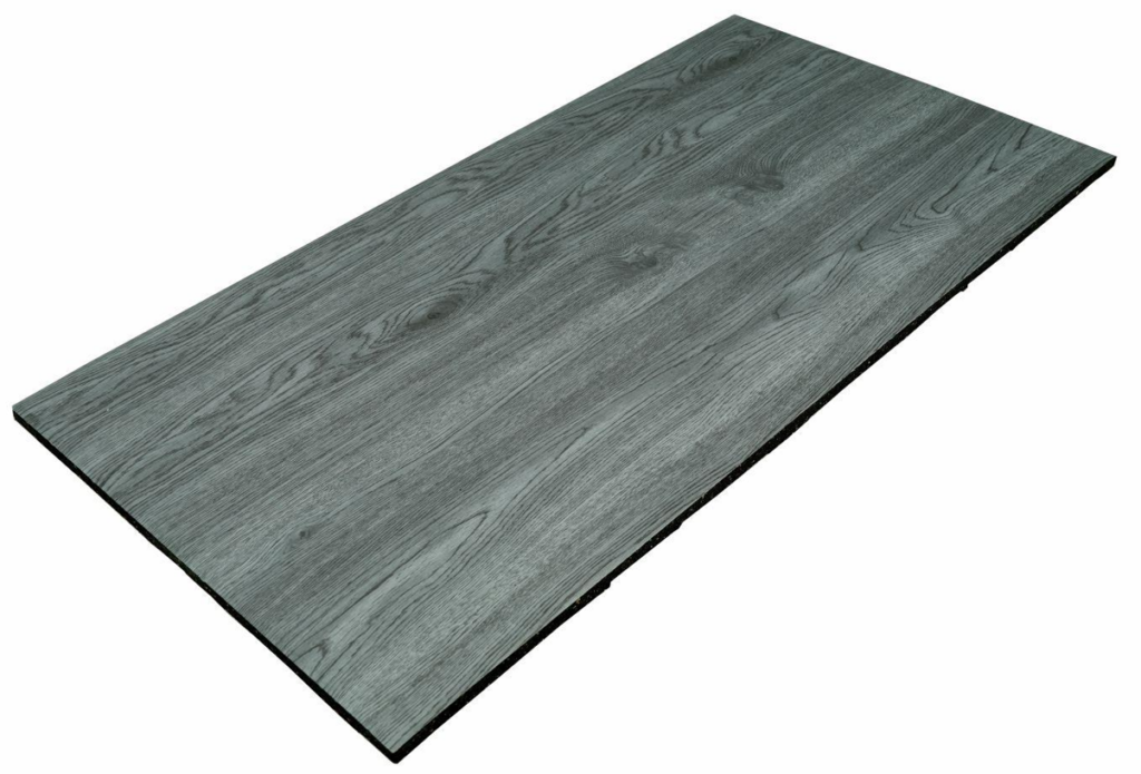 eco-tek's multi-flex elite tile in colour grey wood effect